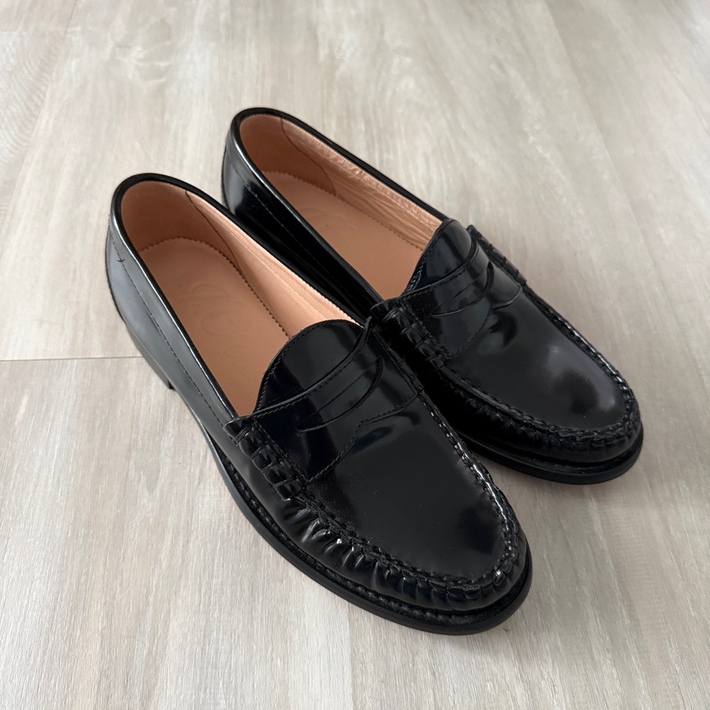 NWOT J. Crew Winona penny loafers in Italian spazzolato leather Sz 7 - Picture 3 of 10